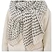 JET-BOND Chunky Cable Soft Mohair Knit Scarf FP02 Long Warm Fluffy Wrap for Women Men in Winter (White)