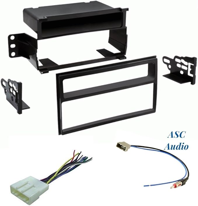 ASC Premium Car Stereo Dash Install Kit, Wire Harness, and