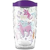 Tervis Unicorn Kids Made in USA Double Walled Insulated Tumbler Travel Cup Keeps Drinks Cold & Hot, 10oz Wavy, Classic