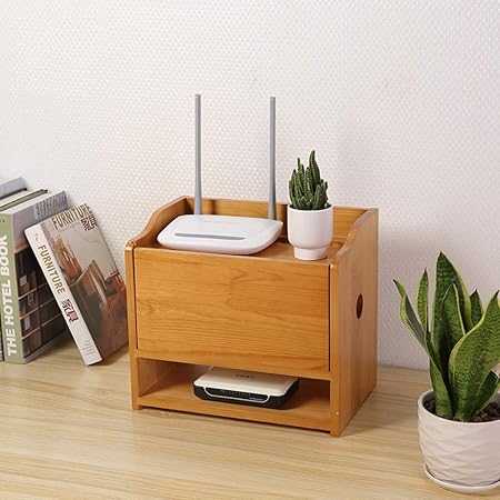 Estante Mueble de TV flotante de pared Set Top Box Router Sky Box Estante de almacenamiento