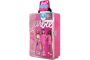 Barbie Metal Toy Storage Case Store it All - Compatible with other Dolls, for Kids Girls Ages 3 and Up