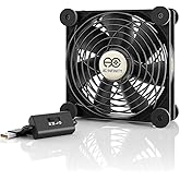 AC Infinity MULTIFAN S3, Quiet 120mm USB Fan, UL-Certified for Receiver DVR PlayStation Xbox Computer Cabinet Cooling