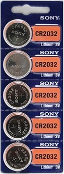 Pilha Bateria Moeda Cr2032 Sony Lithium 3v Original 5 Unidades