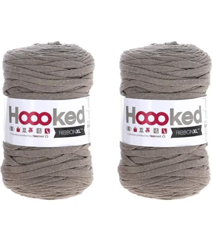 その他 DMC - Hoooked Ribbon XL Silver Grey Hoooked Ribbon XL Yarn-Silver Gray : Amazon.ca: Home