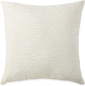 JCPenney Home Oversized Chenille Decorative Pillow (Cream)