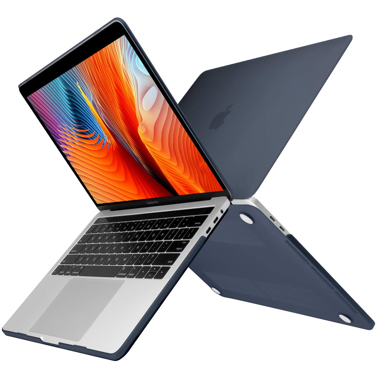 TwoL MacBook Air Hard Matte Shell Case + Protective LCD Display Film + Keyboard Cover (Japanese Layout), Impact Resistant, Heat Dispelling, Improved Model, For MacBook Air 11, 12, 13, Pro 13, 15