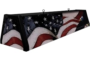 BOURBON STREET LIGHT WORKS 44" Acrylic Pool Table Light, Stars and Stripes