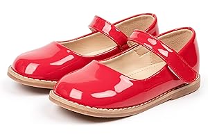 Fromosa Toddler Girls Mary Jane Dress Shoes Ballet Flats Little Girls Soft Slip-On Bowknot Princess Shoes Wedding Party Casual Walking School Uniform Moccasins Baptism Shoes