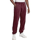FAIABLE Heavyweight Fleece-Lined Joggers for Men, Winter Warm Washed Sweatpants Relaxed Fit Tapered Cuff & Drawstring Unisex