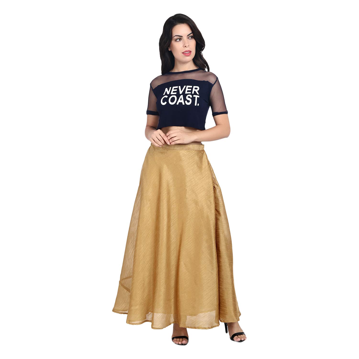 shararat women's long indo western traditional skirt