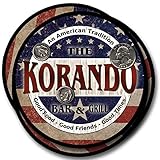 Korando Bar and Grill Rubber Drink Coasters - 4 Pack