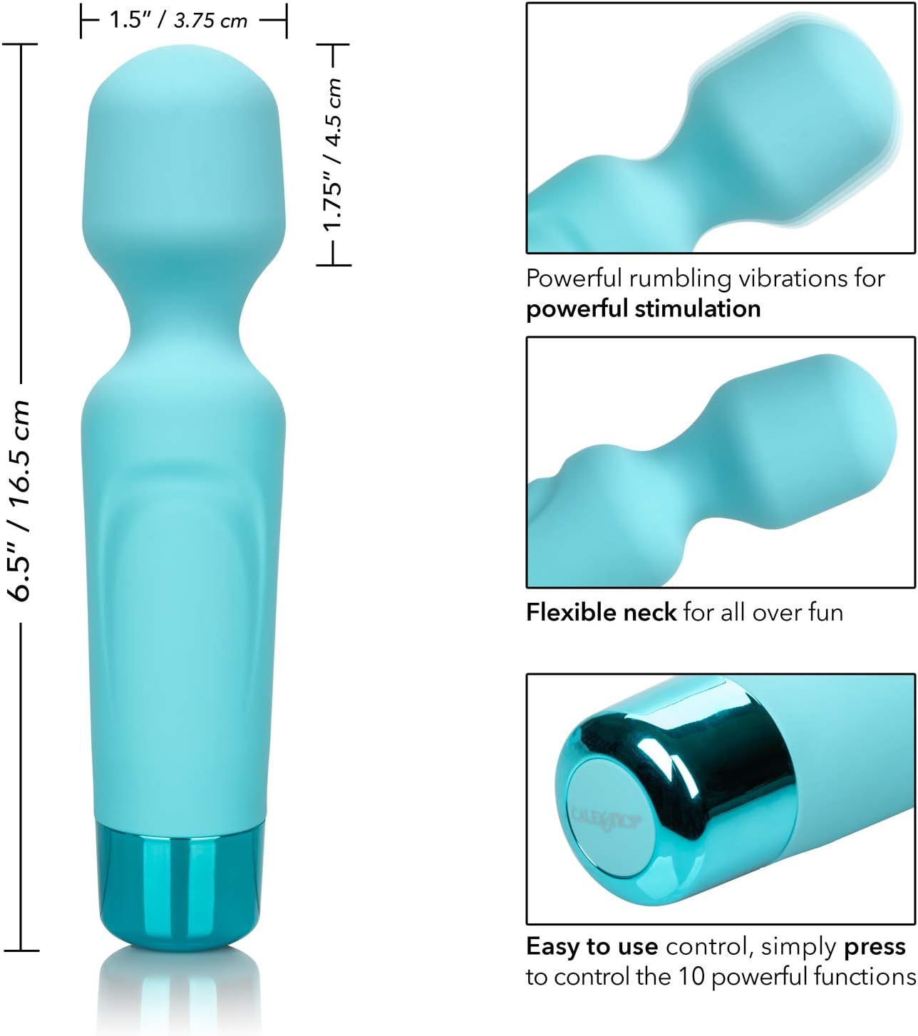 California Exotic Eden Wand Massager, Green - Image 4