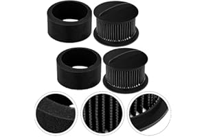 HogarTech 2-Pack Washable Pleated & Foam Vacuum Filter Kit for Bissell PowerForce, Helix, CleanView, and PowerGroom Bagless M