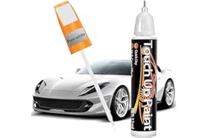 XINLIYA Touch Up Paint for Cars, Auto Paint Scratch Repair, Deep Scratches Quick Remover, Two-in-One Touch Up Paint Fill Pen, Universal Automotive Eraser for Surface Damage（White）