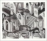 Concave and Convex Art Poster Print by M. C. Escher, 26x22
