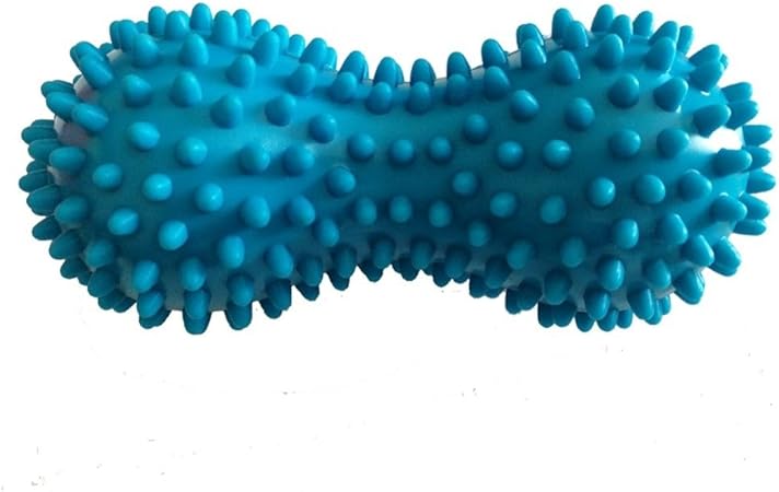 Amazon Zhenyu マッサージボール ローラー ピーナッツ型 トリガーポイント スパイクボール セラピー ｐｖｃ 健康グッズ 固体 健康器具 血液循環 緊張緩和 疲労回復 首 腕 背中 腰 肩 ブルー Zhenyu マッサージ ツボ押しグッズ