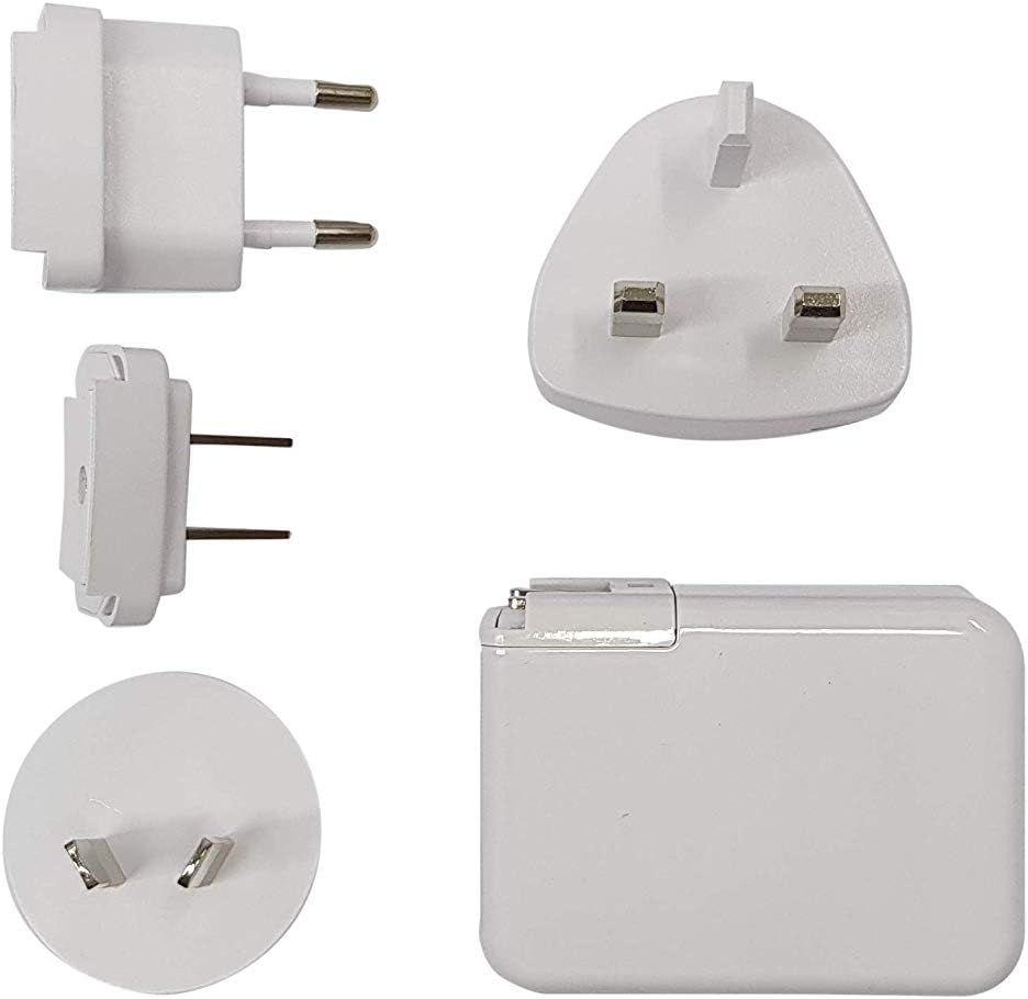 Juice Travel Universal USB Charger with 4 Multi Country Adapters, 4.8A White BigaMart