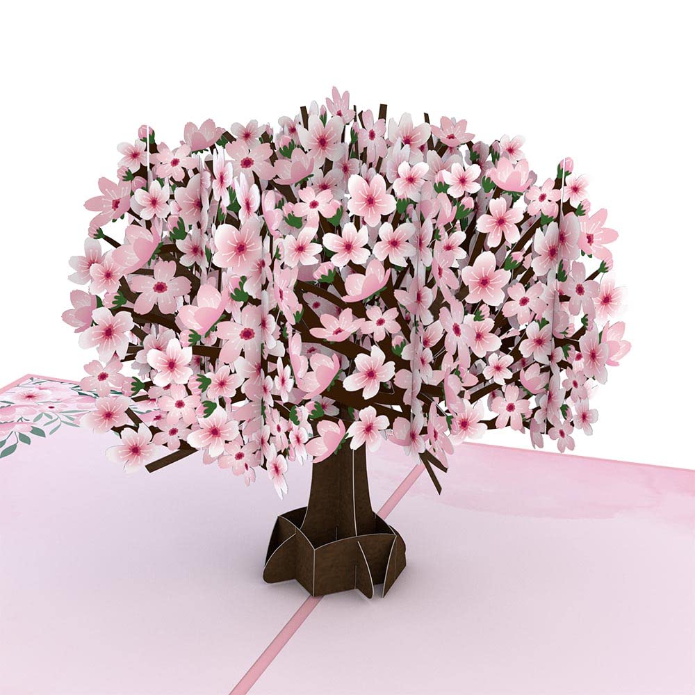Lovepop Happy Mother’s Day Cherry Blossom Pop-Up Card – Mother’s Day Card – Handcrafted 3D Pop-Up Greeting Card for Her – Mother’s Day Love Card