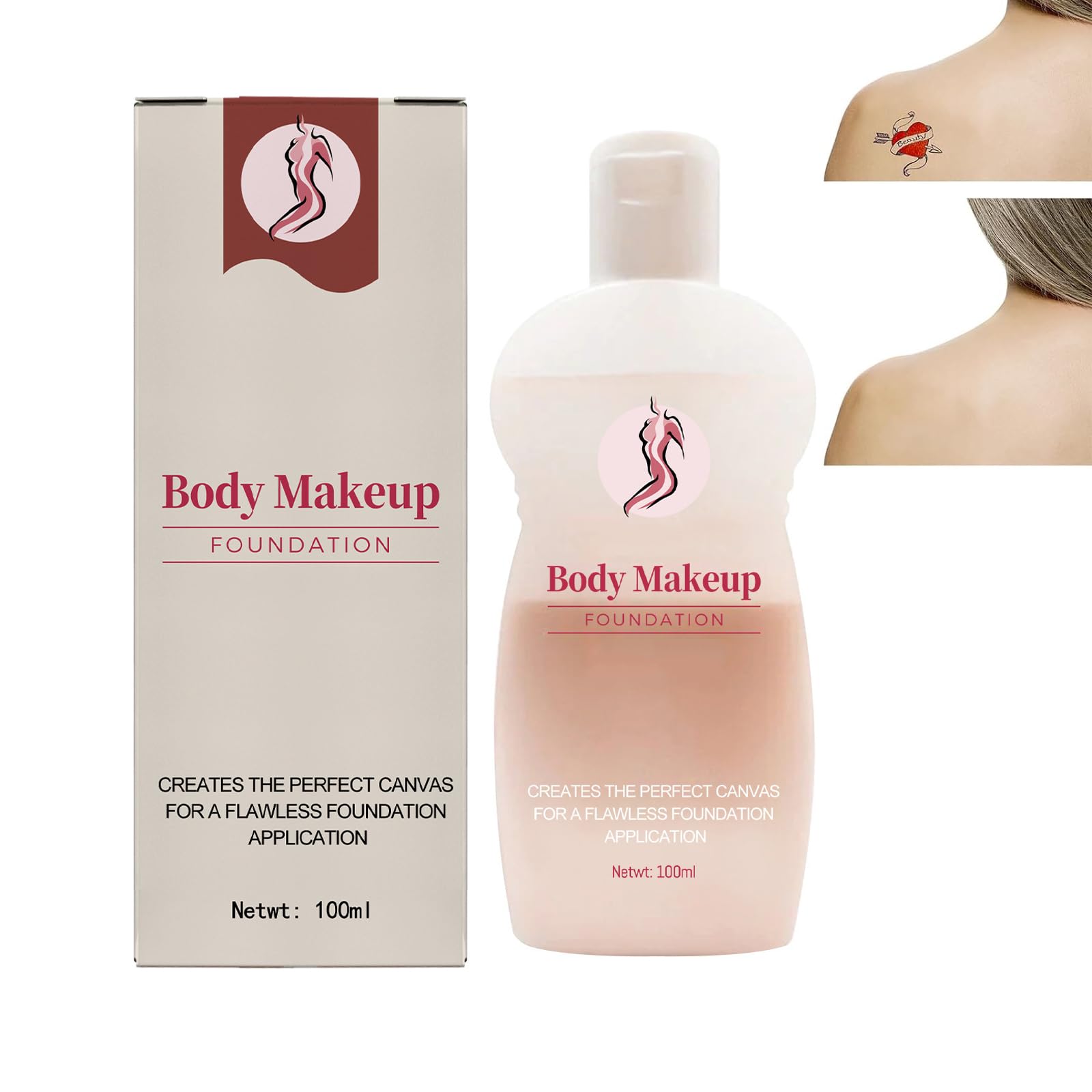 Tattoo Printing Cleaning Cream,Body Make-Up Foundation,Body Make Up Foundation,Body Make-Up Liquid Foundation,Long Lasting Body Foundation With High Coverage,Covering Skin Spots