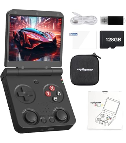 miyoo flip v2 ブラック Amazon.com: Miyoo Flip V 2 Retro Game Console,3.5 Inch IPS Classic