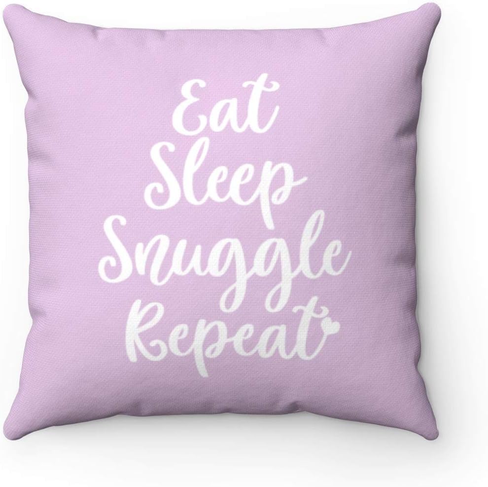 Amazon Com Blafitance Eat Sleep Snuggle Repeat Snuggle Pillows