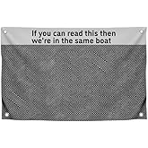 3x5 Feet Funny Single Sided Flags for Decor Bedroom - Cool Meme Poster Polyester with Motivation Quote - Banners for Mans and Womans with Four Brass Grommets - Cool Dorm Flag Outdoor or Indoor