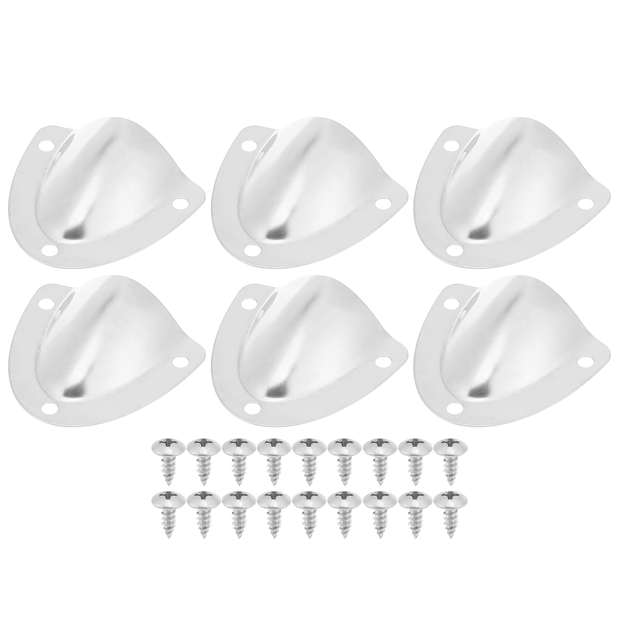 X AUTOHAUX 6pcs 45x40mm Boat Wire Cover Transducer Cable Cover Vent Wire Cover