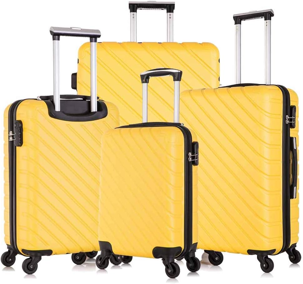 Luggage Sets, Semper 4 Piece Luggage Set Suitcases with