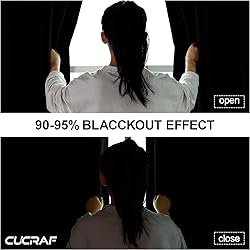 CUCRAF Custom Blackout Curtains for Bedroom Living