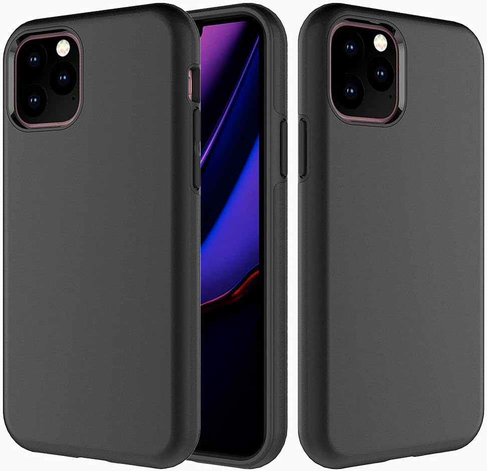 Heavy Duty Case Compatible with Apple iPhone 11 PRO MAX Cover 6.5 inch Case,Dual Layer Hybrid Sturdy Armor High Impact Shockproof Protective Cover Case for Apple iPhone 11 6.5 2019-Black