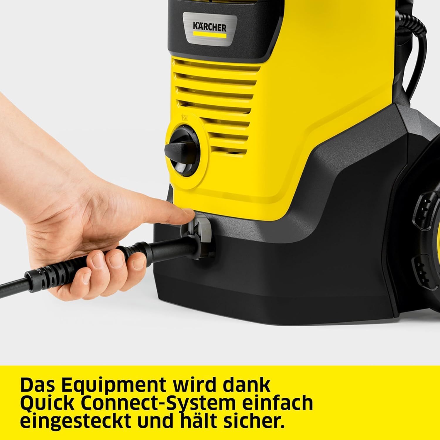 Kärcher Hochdruckreiniger K 5 FJ, Druck: max. 145 bar, Fördermenge: 500 l/h, Flächenleistung: 40 m²/h, Wasserfilter, Gewicht: 6,3 kg, HD-Pistole,Dreckfräser, Vario Power Jet, Schaumdüse 6