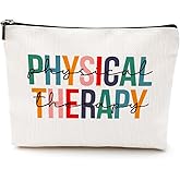 Physical Therapy Gifts Physical Therapist Gifts Makeup Bag Occupational Therapy Gifts Inspirational Cosmetic Bag for Women Her Physiotherapist PT Assistant Birthday Christmas Appreciation Gifts