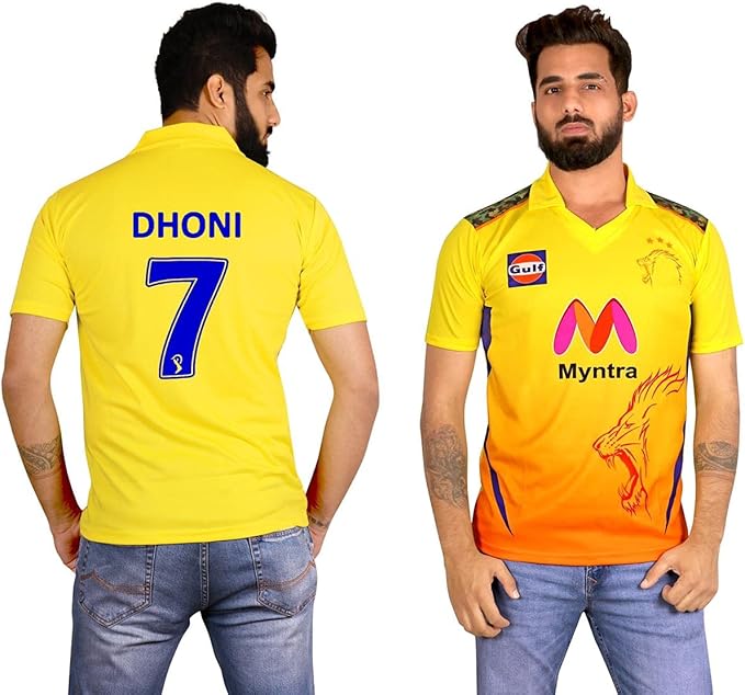 Buy 7eleven CHENNAI Super Kings IPL Cricket Jersey 2021 with DHONI 7
