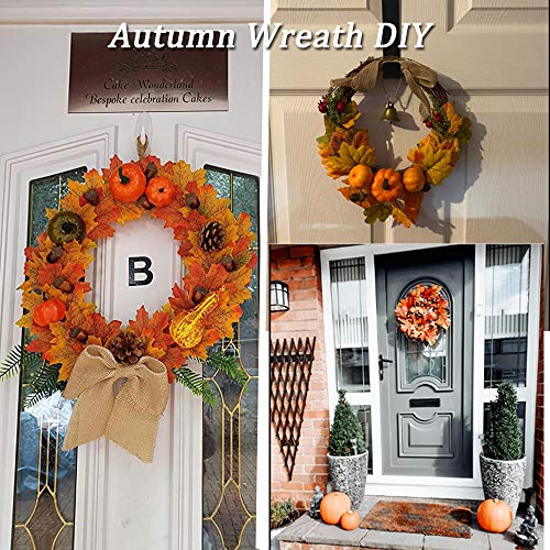 coowei 166 PCS Thanksgiving Decoration for Home Artificial Pumpkins Set for Decoration Fall Harvest Home Decoration Wedding Party Table Fireplace Decor