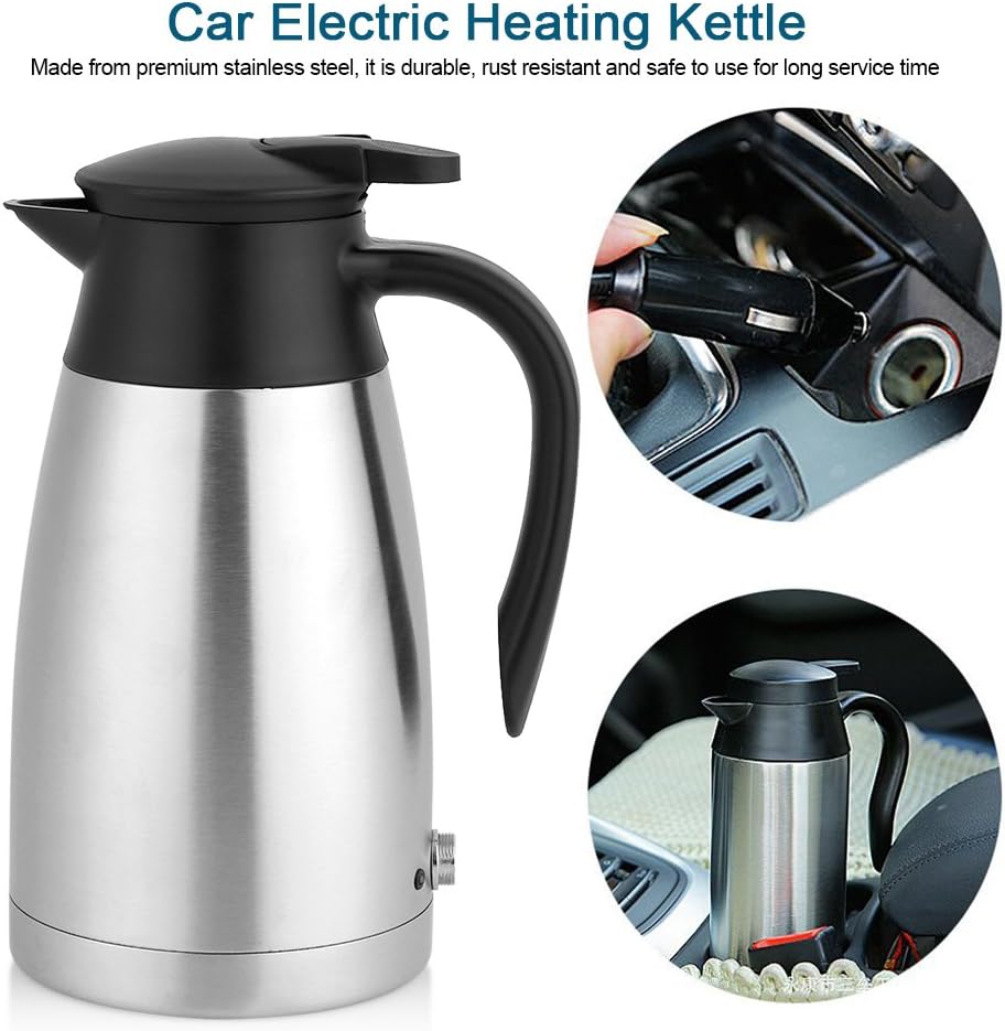 Electric Car Kettle, 1000ml Stainless Steel Car Automobile Electric