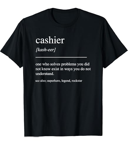 Amazon.com: Retail Worker Funny 10 Sentences Cashier T-Shirt