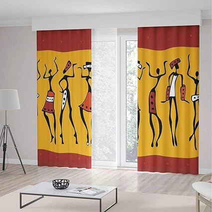 Amazon Com Yoliyana Blackout Curtains Primitive Living Room