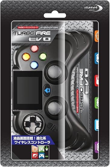 Amazon Ps3用 ワイヤレスコントローラ ターボファイアevo コントローラー ハンドル ジョイスティック