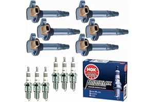Yoshi Motors DG549 UF646 Ignition Coil Packs & NGK Iridium Spark Plugs Compatible With Ecoboost Ford F150 F-150 Explorer Expedition Navigator 3.5 3.5L V6 2011 2012 2013 2014 2015 2016 2017 Set of 6
