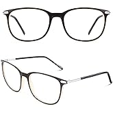 CGID Fake Glasses Clear Lens Non-Prescription Retro Fashion Frame UV400 Protection Men Women CN79