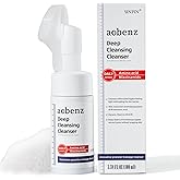 SINPIN aobenz Hydra-Purify Foaming Face Wash for Women & Men with Niacinamide, Squalane + Panthenol - Hydrating Facial Cleanser with Brush for All Skin Types | Gentle Face Cleanser for Women, 3.38FL