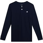 AEROPOSTALE Boys Long Sleeve Thermal Henley Shirt - Soft Fleece Waffle Knit Thermal Shirt - Cozy Boy Shirts for Layering 8-16