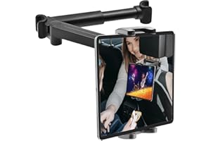 Kolasels Car Headrest Tablet Mount Holder - Stretchable Car Backseat Tablets Stand for Kids Compatible with iPad Pro 12.9 10.