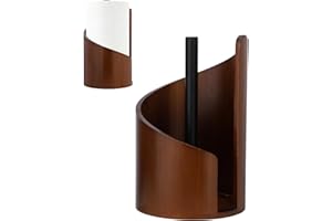 Mountain Paper Towel Holder, Wood Papertowel Holder for Countertop No-Tool Assembly Towel Roll Stand Decorative Kitchen Organ