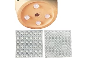 TorSor 100 Pack Invisible Pot Feet Self-Adhesive Rubber Dot Succulent Pots Feet Risers Non-Slip Surface Grip Pads for Ceramic Succulent Garden Pots Small Planter Pots Flower Pots Plant Pots Indoor