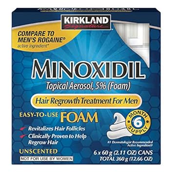 Amazon Com Kirklandsignature Hair Regrowth Treatment Minoxidil