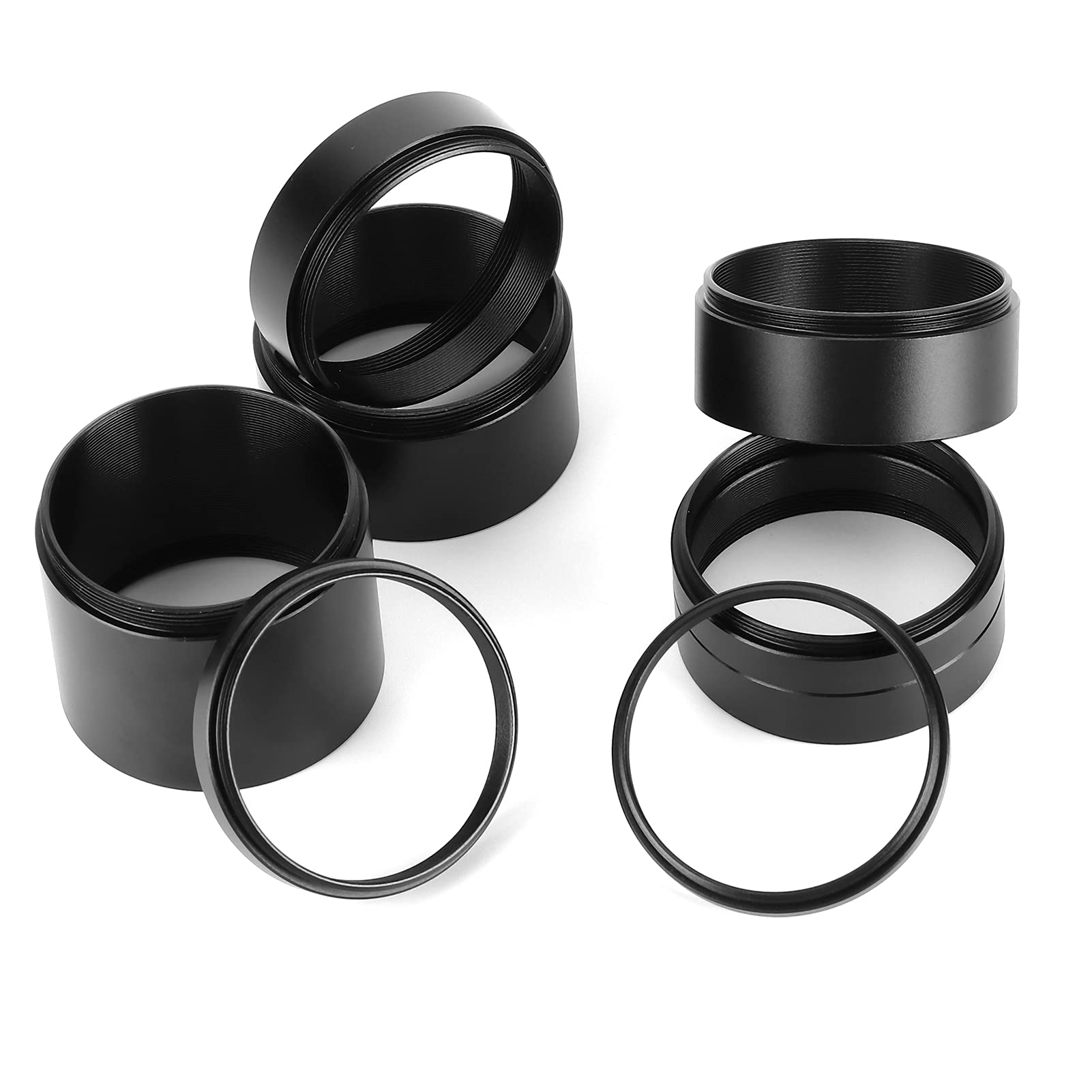 Telescope Adapter Ring, 8PCS Photography Extension Tubes Accessories M42x0.75mm Thread Specification