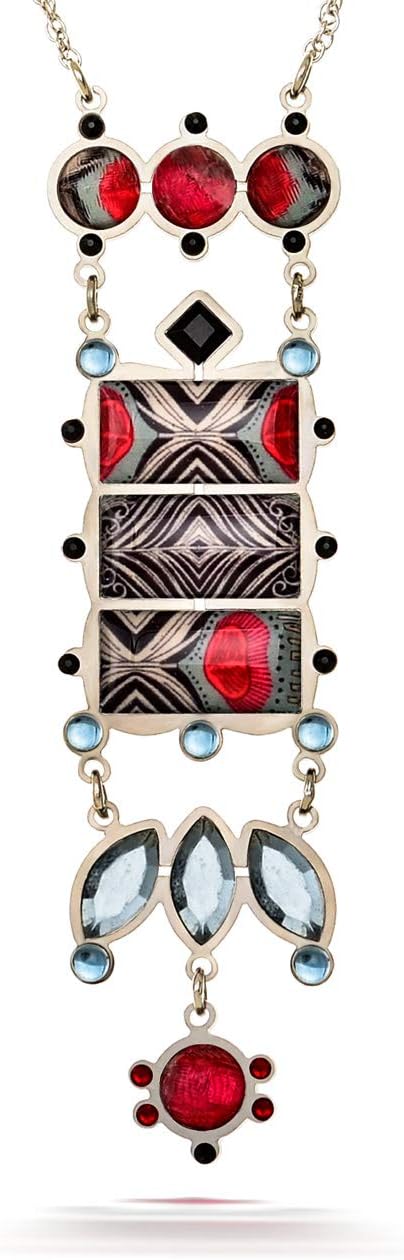 Artazia Black and Grey Tones Paris Blues Fashion Necklace N5510