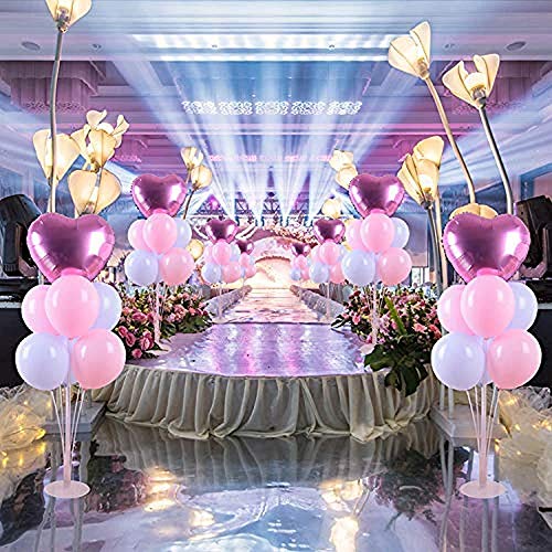 image for TONIFUL Balloon Stand Kit - Clear Table Balloon Stand with 14 Balloon 