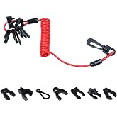 GZZTORES Universal Boat Kill Switch Keys Lanyard, Outboard Jet Ski Tether | Siut For Mercury, Yamaha, Honda, Tohatsu, Johnson, Evinrude, Suzuki